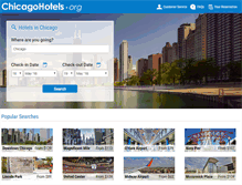 Tablet Screenshot of chicagohotels.org